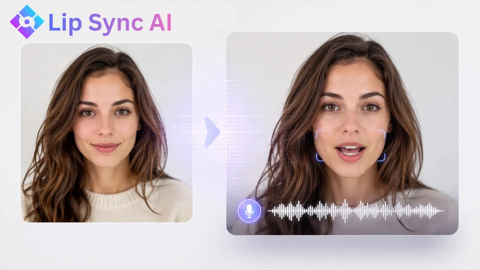 AI talking photo turning a static portrait into a talking video